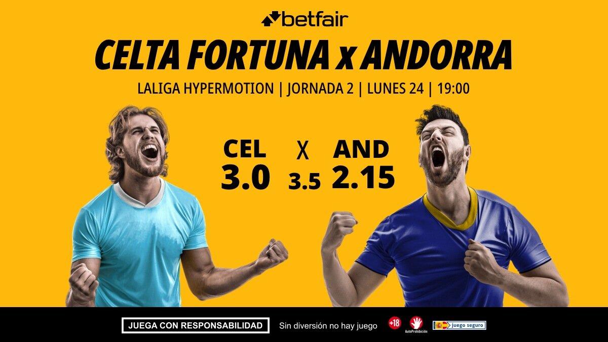 Celta Fortuna - Andorra: alineaciones, horario, dónde ver, pronósticos y estadísticas